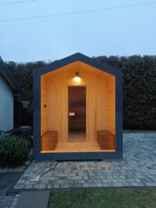 Sauna w stylu nowoczesnej stodoły